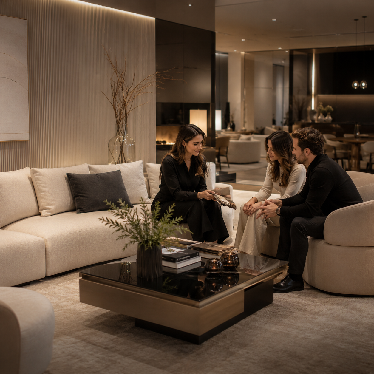 Bastidores do showroom Las Leñas